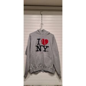 I Love NY Gray Crewneck Sweatshirt Officially Licensed Size L